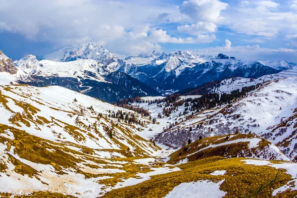 Dolomit dağlar, sella pass — Stok fotoğraf