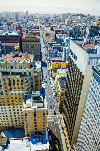 Vista do telhado para a cidade de São Francisco — Fotografia de Stock