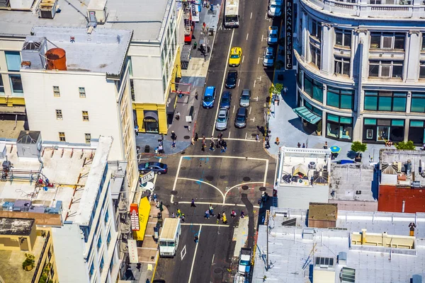 Uitzicht vanaf het dak aan de stad van san francisco — Stockfoto