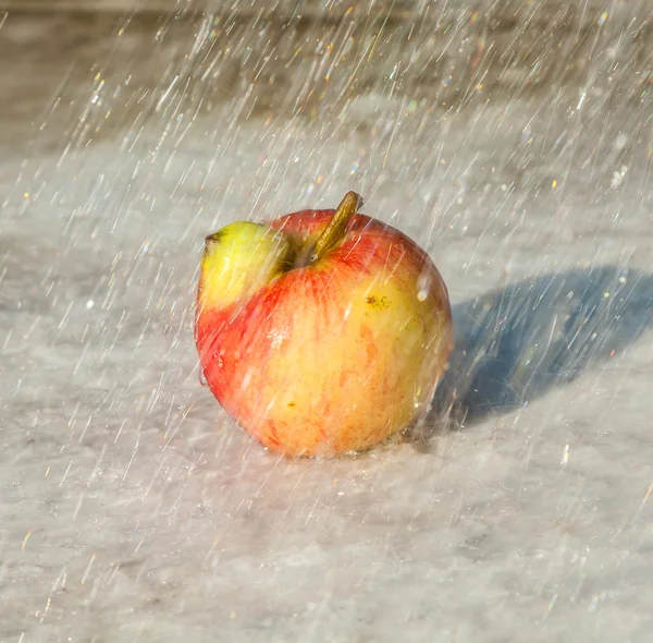 Manzanas frescas con deformaciones —  Fotos de Stock