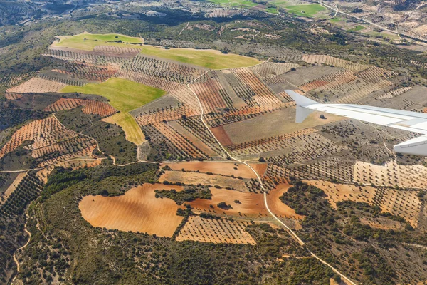 Aérea da paisagem rural nar Madrid — Fotografia de Stock