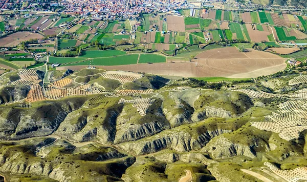 Aerial of rural landscape nar Madrid — Stock Photo, Image