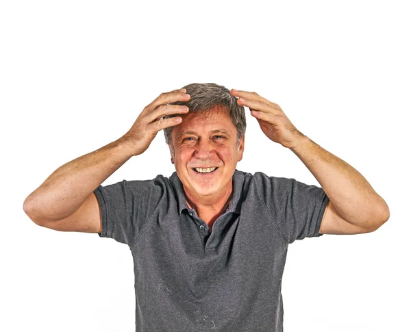 Portrait of attractive man in studio — Stock Photo, Image