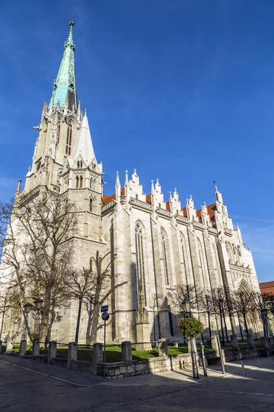 Deutschland, thüringen, muhlhausen, blick auf die kirche unserer dame — Stockfoto