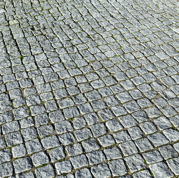Padrão de pedras de calhau no paveway — Fotografia de Stock