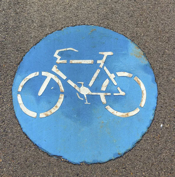 Symbol for bikelane — Stock Photo, Image