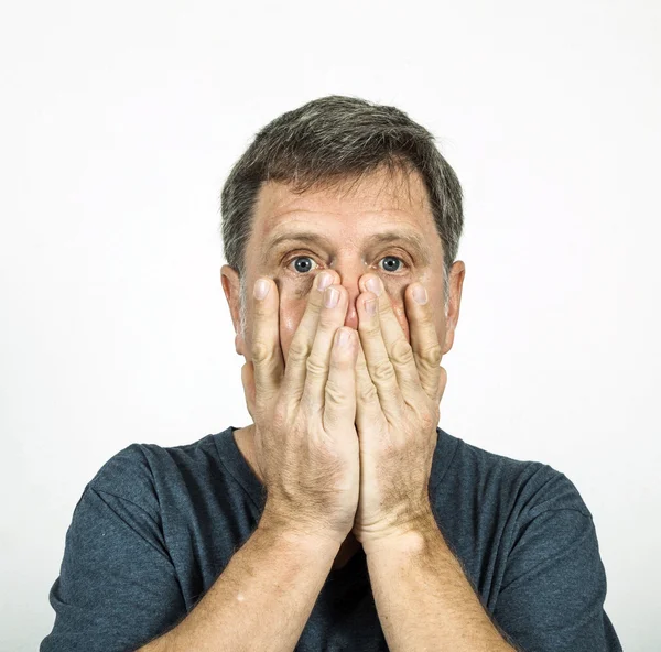 Homem em emoção — Fotografia de Stock