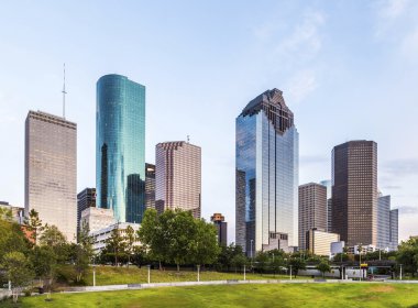akşam Houston manzarası