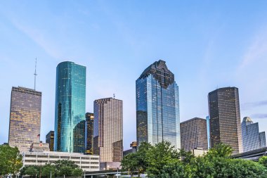 akşam Houston manzarası