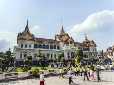 Bangkok büyük sarayda Chakri maha prasat