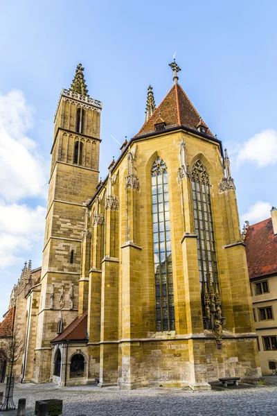St. jakobs kostel v Rothenburgu ob der tauber — Stock fotografie