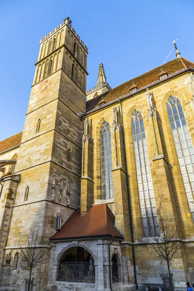 St. jakobs Kościół w rothenburg ob der tauber — Zdjęcie stockowe