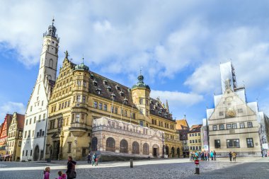turist rothenburg ob der Tauber pazar yeri