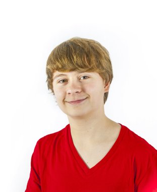 gülümseyen mutlu akıllı çocuk