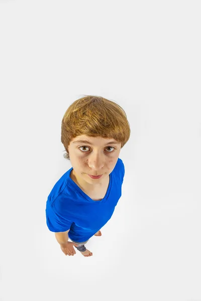 Handsome young boy in studio — Stock Photo, Image