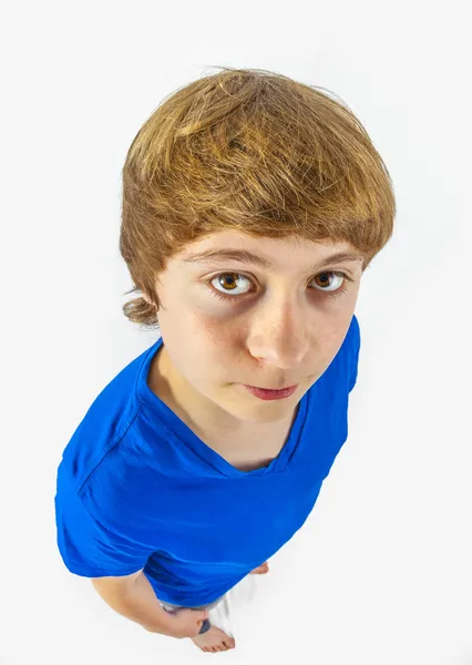 Handsome young boy in studio — Stock Photo, Image