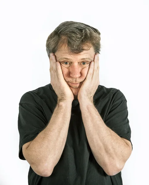 Portrait of man in sorrow — Stock Photo, Image