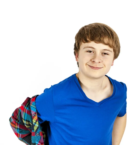 Happy friendly teenage boy — Stock Photo, Image