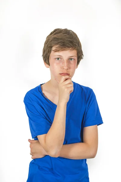 Retrato de bonito adolescente menino — Fotografia de Stock