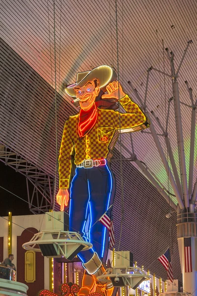 Fremont street στο Λας Βέγκας, Νεβάδα, τη νύχτα — Φωτογραφία Αρχείου