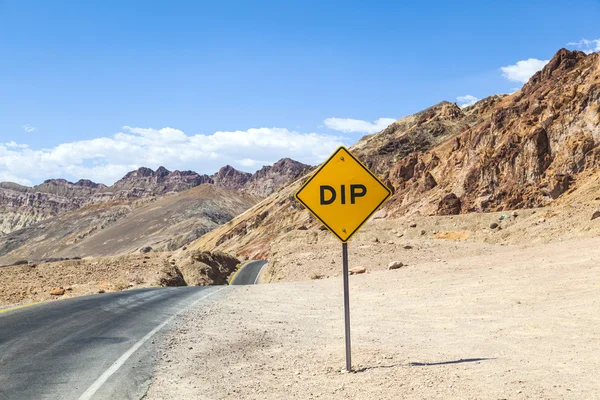 Művészek pont mentén művészek Drive, Death Valley National Park — Stock Fotó