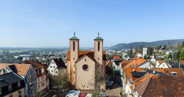famous sankt peter church in Gelnhausen clipart