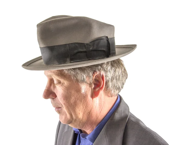Hombre con sombrero en traje elegante — Foto de Stock