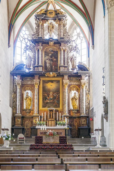 Antiguo altar de 1697 en la Catedral de Erfurt — Foto de Stock