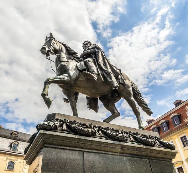 Carl-August Monumento (Weimar ) — Fotografia de Stock