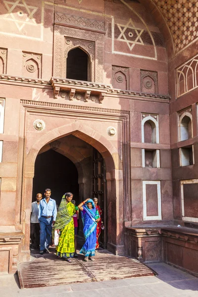 Fuerte Rojo en Agra, Puerta Amar Singh, India, Uttar Pradesh — Foto de Stock