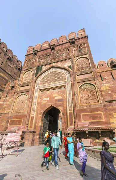 Fort Rouge à Agra, Amar Singh Gate, Inde, Uttar Pradesh — Photo