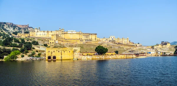 Berømte Rajasthan vartegn - Amber fort, Rajasthan, Indien - Stock-foto