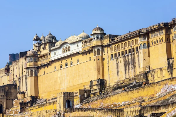 著名的拉贾斯坦邦地标-阿米尔 （琥珀色） 堡、 拉贾斯坦邦、 印度 — 图库照片