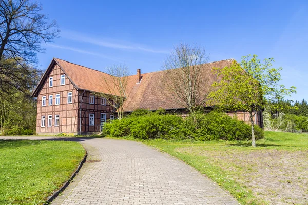 Gammal bondgård i osterheide — Stockfoto