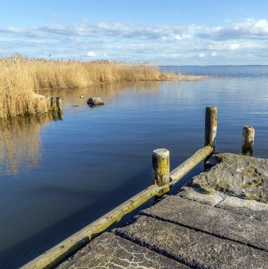 eski iniş aşamada usedom içinde achterwasser
