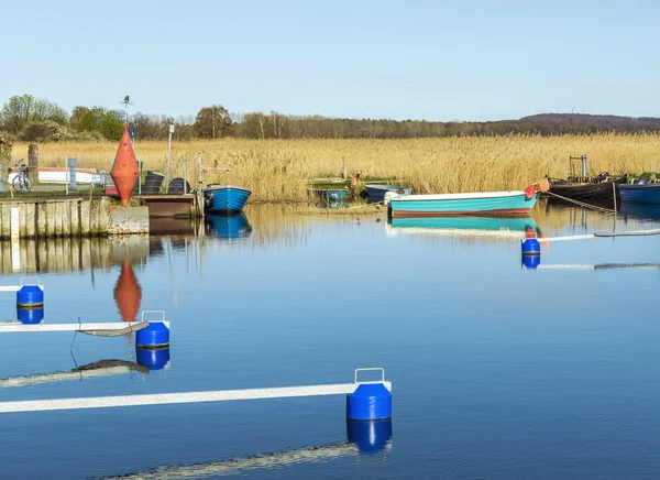 Hamnen på achterwasser i zempin — Stockfoto