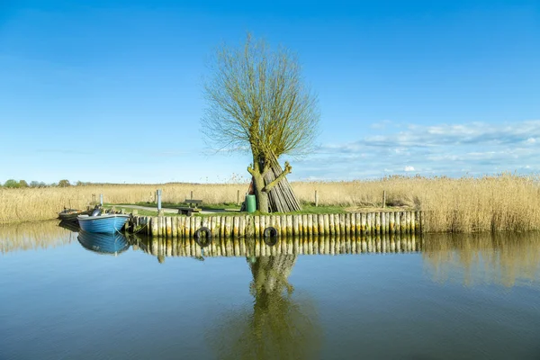 Porto em Achterwasser em Zempin — Fotografia de Stock