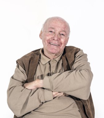 yaşlı adam emekli oldu.