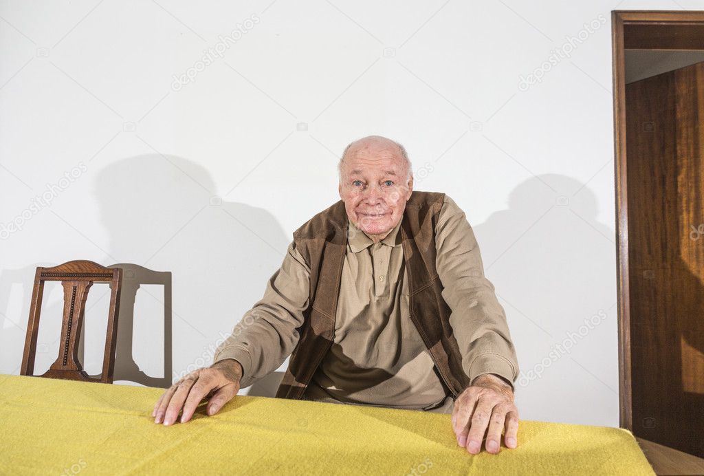 elderly retired man