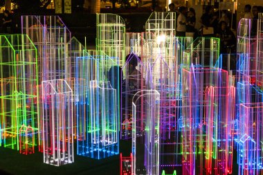 Bangkok gece ışık teçhizatları