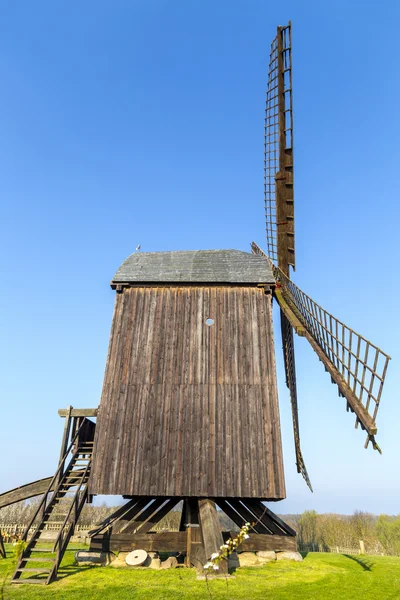 Wind mill of Pudalga baltic coast, Germany — Stock Photo, Image