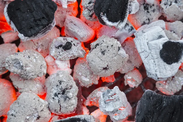 Queima de carvão no fundo — Fotografia de Stock