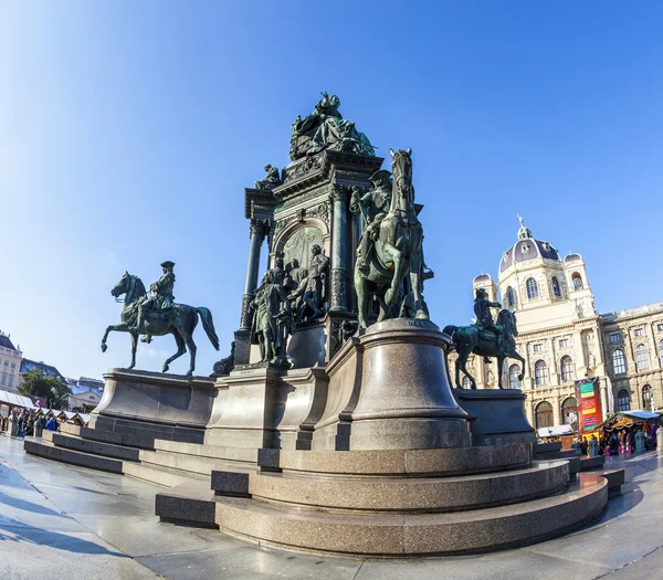 Maria theresia památník, ve Vídni — Stock fotografie