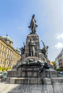 rakam mağlup bir şövalyenin yarasa için adanmış Anıtı