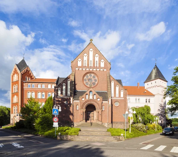 Facade of the mission in ST. WEndel of the Divine Word Missionar — Stock Photo, Image