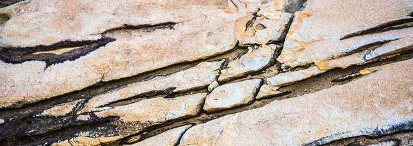 Krásný vzor do kamene na pobřeží — Stock fotografie