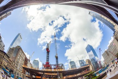 insanlar inşaat alanında yeni yor Manhattan ground Zero