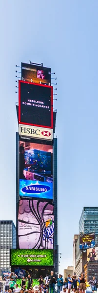 Times Square, featured with Broadway Theaters and huge number of — Stock Photo, Image