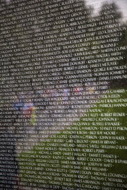 vietnam savaş kayıpları veterans Memorial isimleri