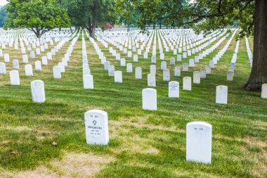 mezar taşları üzerinde arlington Ulusal Mezarlığı